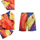 S52511 Beach Shorts Board Shorts 3D Feather Hip-hop Printing Fast Drying Waterproof Elasticity