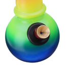 Funny Colorful H ookah Water Pipe Glass  For Herb Shisha Herb C igarette Fitter Bottle Smoking Accessories
