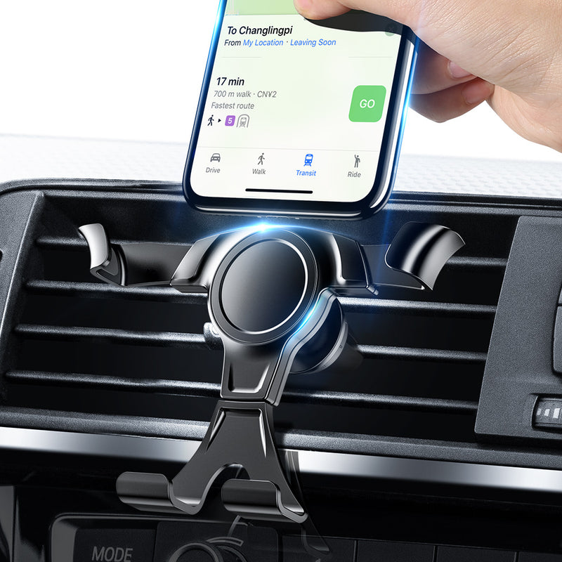 Floveme Gravity Linkage Automatic Lock 360 Rotation Air Vent Car Phone Holder For 4.0-6.8 Inch Smart Phone iPhone Samsung Huawei Xiaomi