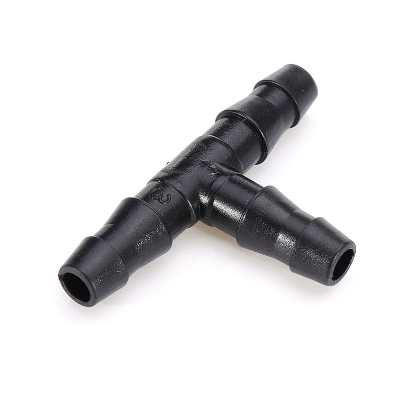 50pcs Sprinkler Irrigation 4/7mm Tee Pipe Barb Hose Fitting Joiner Garden Agricultural Drip System Tools
