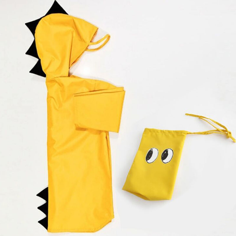 Cute Small Dinosaur Waterproof Polyester Raincoat