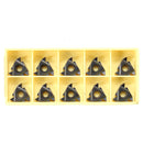 Drillpro 10pcs 16ER AG55 Tungsten Steel Inserts External Turning Tool Holder Inserts