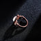 Trendy Rose Gold Engagement Ring Circle Shape Opal Ring Cothing Accessories