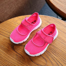 Girls Mesh Breathable Pure Color Hook Loop Casual Kids Shoes
