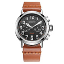 OCHSTIN GQ077A Calendar Casual Style Men Wrist Watch Leather Strap Elegant Quartz Watch