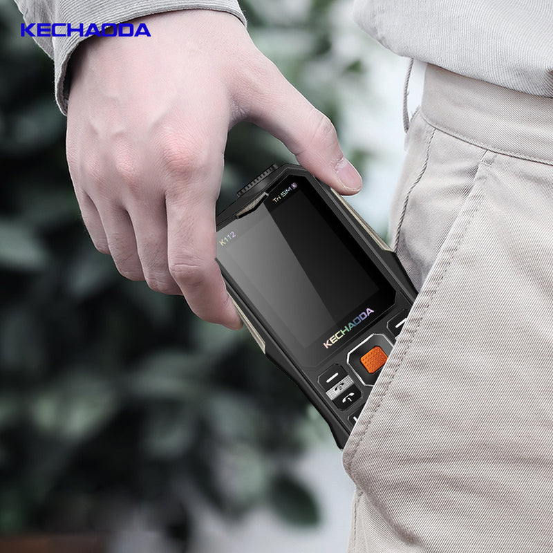 KECHAODA K112 2.4 Inch 3200mAh Power Bank With FM Flashlight Dual Camera 3 SIM Card 3 Standby Feature Phone