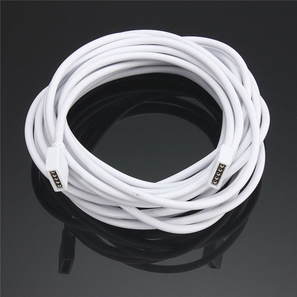 1/2/2.5/5M RGBW 5 Pin Extension Connector Cord Cable Wire For RGBW LED Strip Light