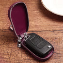 4*2*8CM Genuine Leather Car Key Case Bag Keychain Remote Protector Cover Universal