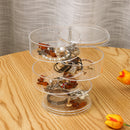 4 Layers Rotary Jewelry Storage Box Organizer Portable Earring Ring Display Case Holder