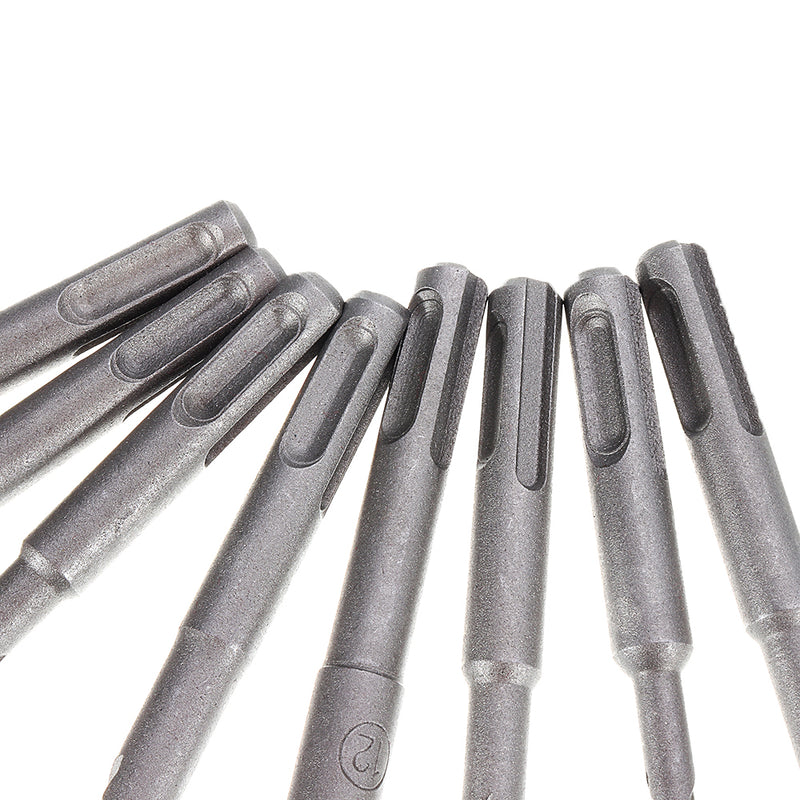 8pcs 5-12mm SDS Plus Shank Electric Hammer Drill Bit 5/6/8/10/12mm Carbide Tip Masonry Concrete Drill Bit