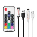 17 Keys USB Black White RF Remote Controller for RGB 5050 3528 LED Strip Light DC5V