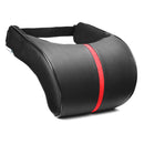 Neck Rest Headrest Support Cushion PU Polyurethane Leather Memory Cotton Car Pillow