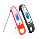 Instant Read Digital Food Meat Thermometer w/ Probe for Cooking BBQ Grill BBQ Thermometer-Red