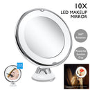 Portable 10x Magnifying Makeup Vanity Mirror Cosmetic Beauty Bathroom Mirror LED Light Makeup Vanity Mirror