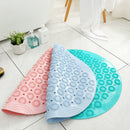 55cm Non-slip Round Bathroom Mat Safety Shower Bath Mat Plastic Manual Massage Pad Bathroom Carpet Floor Drainage Suction cup Bath Mat
