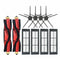 10pcs Replacements for Xiaomi Roborock Xiaowa Vacuum Cleaner Parts Accessories 4*5-arm Side brushes 4*Filters 2*Main Brushes