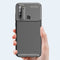For Xiaomi Redmi Note 8T Case Bakeey Luxury Carbon Fiber Shockproof Silicone Protective Case