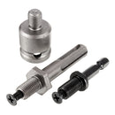 Drillpro 0.8-10mm 3/8-24UNF Keyless Drill Chuck Converter Set Keyless Chuck Adapter with Shank