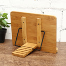 Portable Wooden Bookshelf Stand Bible Cookbook Music Book laptop Holder Folding Rack Reading Tool