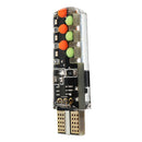 Pair T10 RGB LED Car Wedge Side Marker Lights Flashing Lamps Kit with Remote Controller