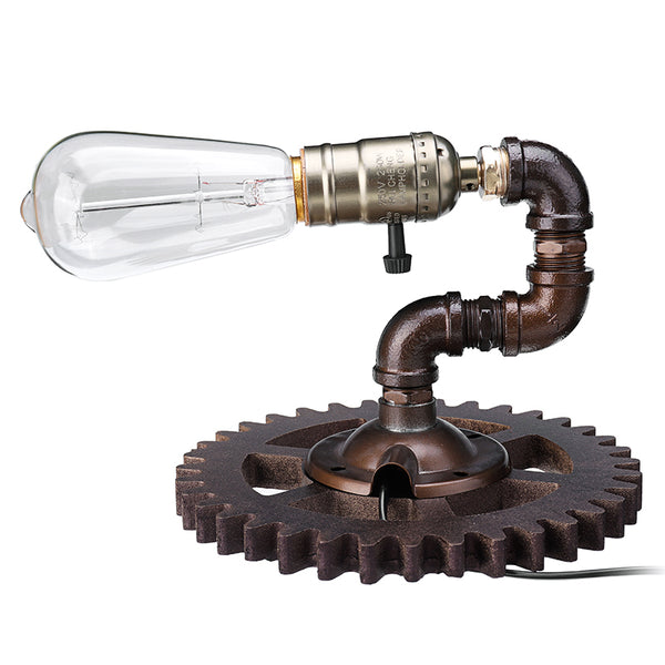 Loft lndustrial Steam Punk Wall Lamp Iron Rust Water Pipe Retro Wall Lamp Vintage Light