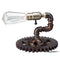 Loft lndustrial Steam Punk Wall Lamp Iron Rust Water Pipe Retro Wall Lamp Vintage Light