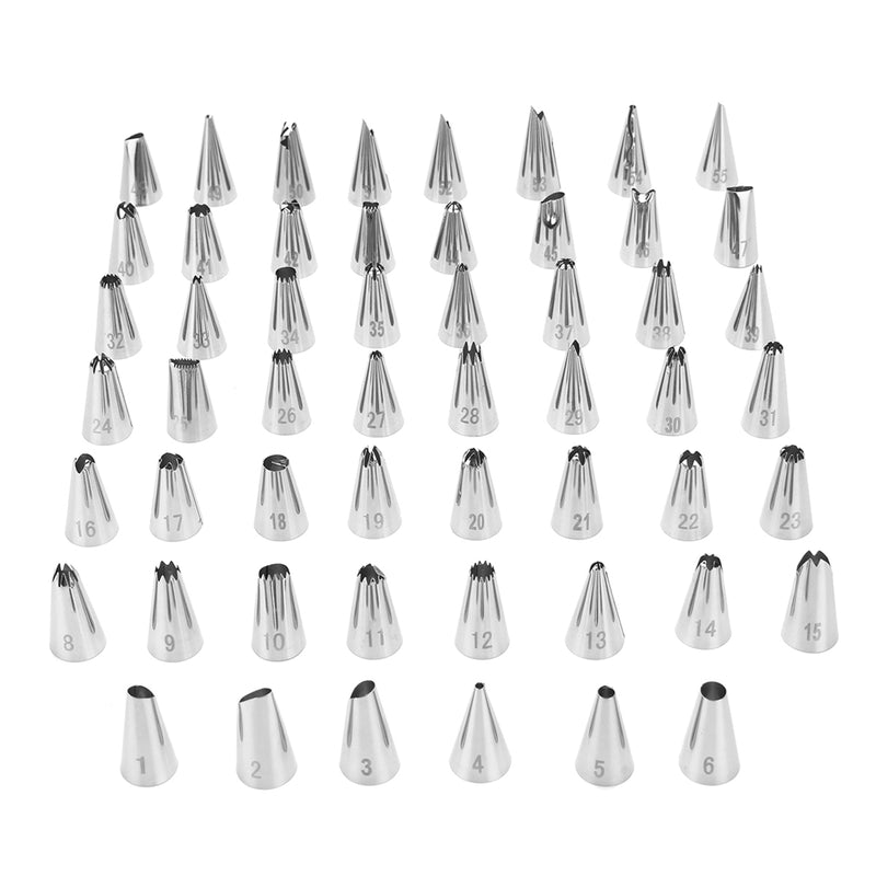 118 PCS Cake Decorating Tools Set DIY Cake Piping Tips Turntable Rotating Cake Stand Pastry Nozzle Baking Tools