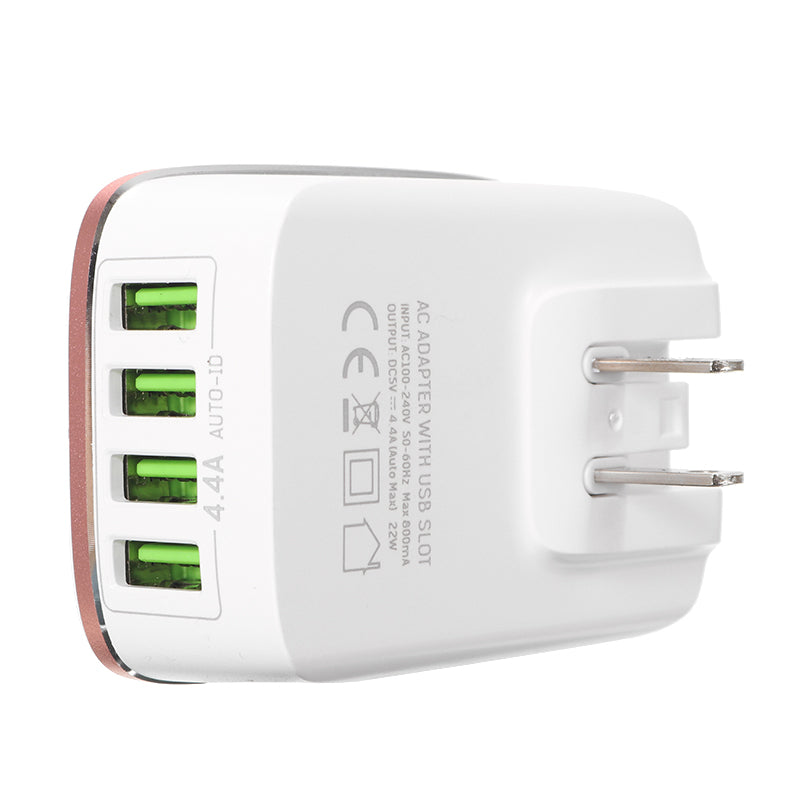 LDNIO 4 USB Ports 4.4A Fast Charger EU Plugs Charger For iphone 8 8 Plus iphone X Xiaomi Samsung