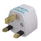 Universal US/EU To UK AC Power Adapter Travel Converter Adapter 3 Pins 110V-240V White