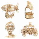 3D Wooden Puzzle Model Building Assembly Toys for Chidren Boys Xmas Gift