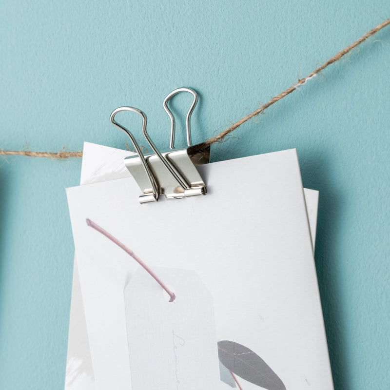 Jordan&Judy YD0018 Metal Binder Clips Long Tail Clips Paper Clips 15Pcs/Box L Size 30Pcs/Box S Size Spring Clips Paper Filing Grip Clamps Office Stationery Binding Supplies