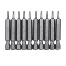 BROPPE 10Pcs Magnetic Torx Screwdriver Bits T5/T6/T7/T8/T9/T10/T15/T20/T25/T27/T30/T40 1/4 Inch Hex Shank Screwdriver Set for Bosch