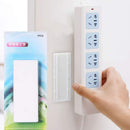 Free of Punch Power Strip Fixator Non-trace Plug Board Socket Wall Holder for Home