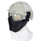 WoSporT MA-95 Module Anti-shock Tactical Half Mask Suitable For AF Helmet Riding