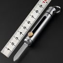 LAOTIE 98mm 6061 Aviation Aluminum Alloy Mini Folding Knife Tactical Portable Survival Tool With Keychain