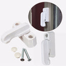 Plastic White Crescent Window Casement Sash Lock Lever Handle Latch Fastener