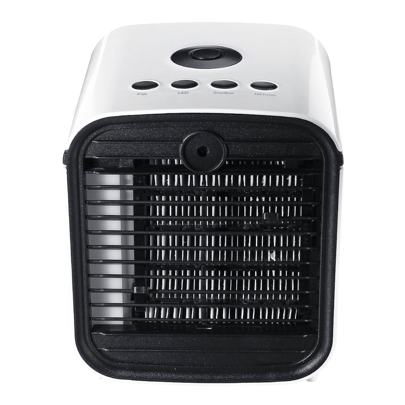 Lithum Battery Air Conditioner Fan 3 Speed Small Personal USB Air Cooler Indoor&Outdoor Use 2 Hours Mini Air Aromatherapy Desk Fan Cooling
