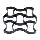 DIY Paving Mould Floor Pavement Mold Paving Black Plastic Slate Stones Ground Road Decorate Courtyard