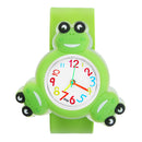 LED 3D Rotating Cartoon Children Watch Frog Yellow Duck Designed Gift Boys Girls Wrist Watch