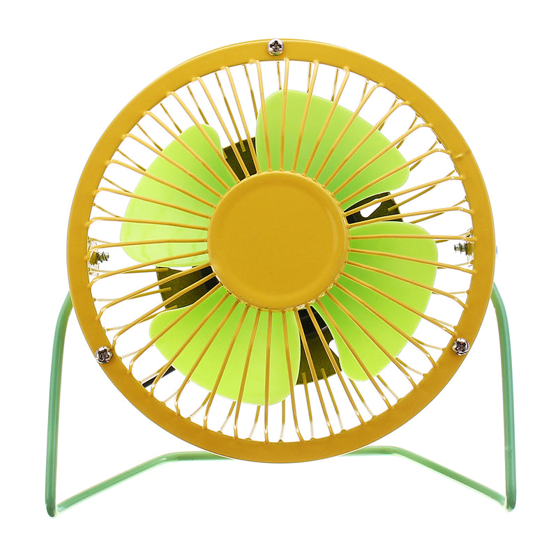 4 inch Protable USB Cooling Fan Mini Desktop Fan Aluminum Leaf Summer Electric Cooler