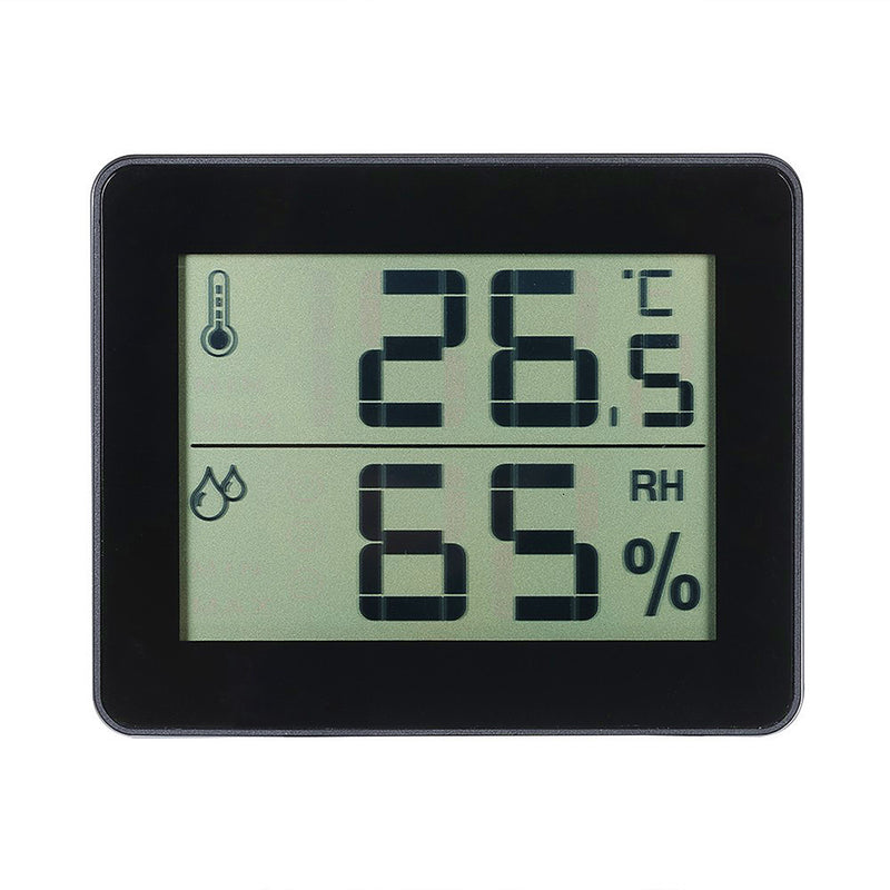 TS-E01 Digital Display Thermometer Hygrometer 0-50 Thermometer Black/White/Yellow-green Desk Thermometer