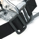 KCASA KC-0628 Clear PVC Travel Storage Bag Waterproof Zipper Adjustable Gym Shoulder Bag