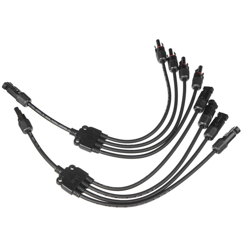 MC4 Y Branch Solar Panel Cable Connector Adapter MC4 Photovoltaic Waterproof Solar Connecter Solar Power Supply Cable Wire