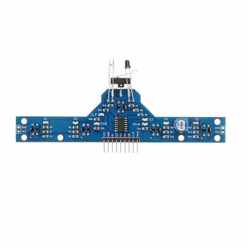 10pcs Five Road Tracing Module Tracing Sensor Module 5 Functions Intelligent Vehicle Control Board