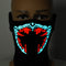 Cool Light Halloween LED Mask Cool Light Up Cosplay Party Flashing Luminous Ghost Skull Hot