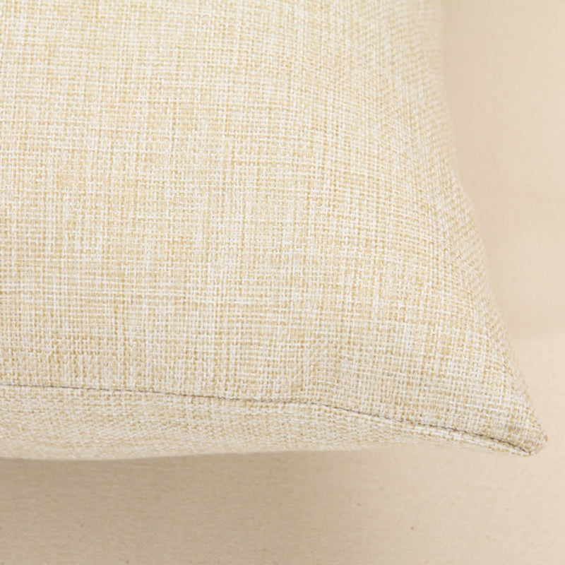 Concise Style Flower Pattern Decoration Cushion Cover Square Linen Pillow Case