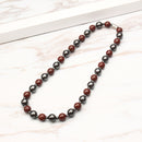 Healthy Healing Jewelry Black and Red Beads Magnet Stone Beaded Necklace Unisex