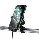 Bakeey Bike Bicycle Handlebar Silicone Elastic Clamp Phone Holder 2.4A Phone Charger 360 Rotation For 4.0-7.0 Inch Smart Phone