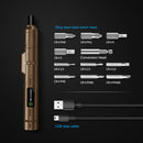DC 3.6V 1300mAh Mini Power Screw Driver Lithium Cordless Electric Screwdriver Tool With 10Pcs Drill Bits