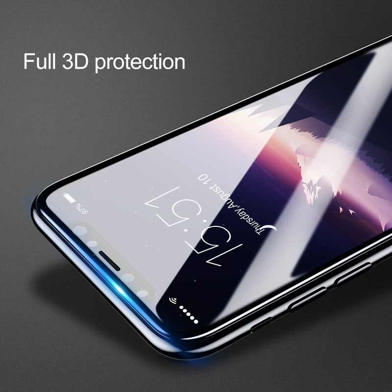 Baseus 0.3mm Anti-blue Light 3D Curved Edge Tempered Glass Film Screen Protector for iPhone XS/iPhone X/iPhone 11 Pro